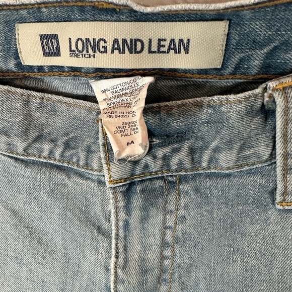 Gap Long And Lean Stretch Womens Size 6 Blue Straight Leg Jeans Pants - Picture 3 of 11
